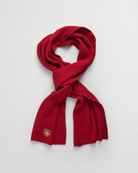 Set de regalo de gorro y bufanda de lana con insignia