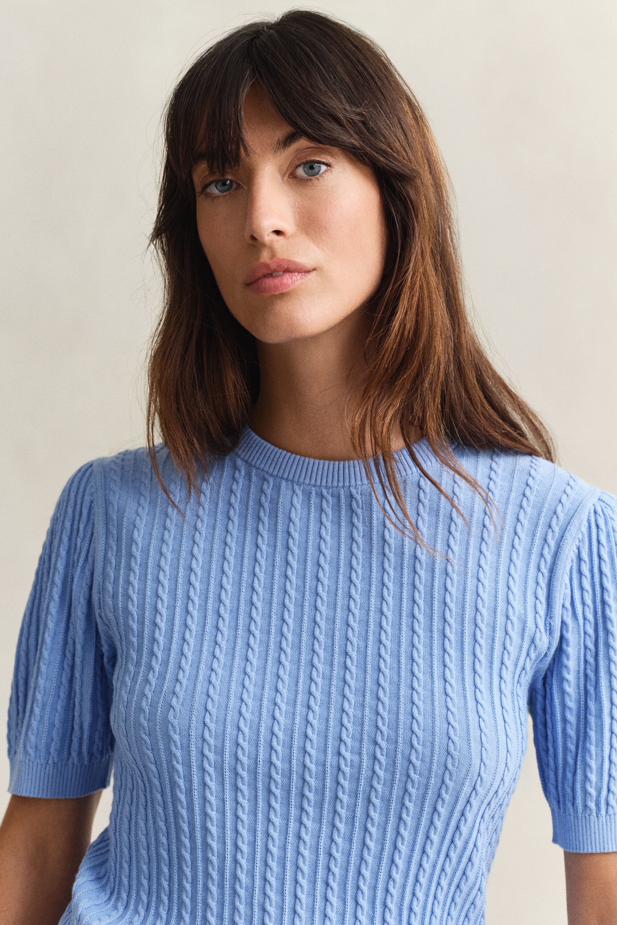 Jersey de algodón con manga corta