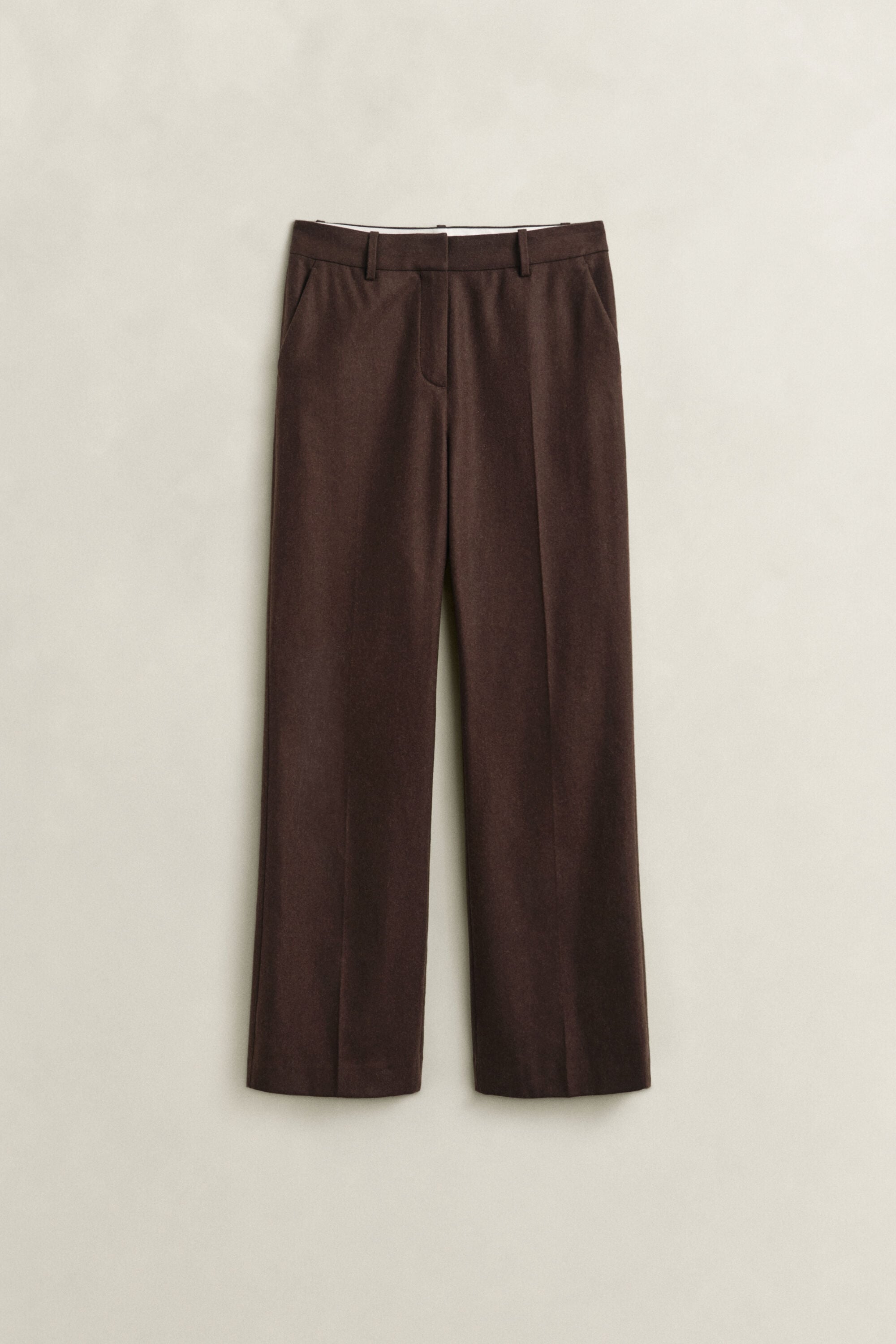 Pantalones de franela Slim Fit acampanados