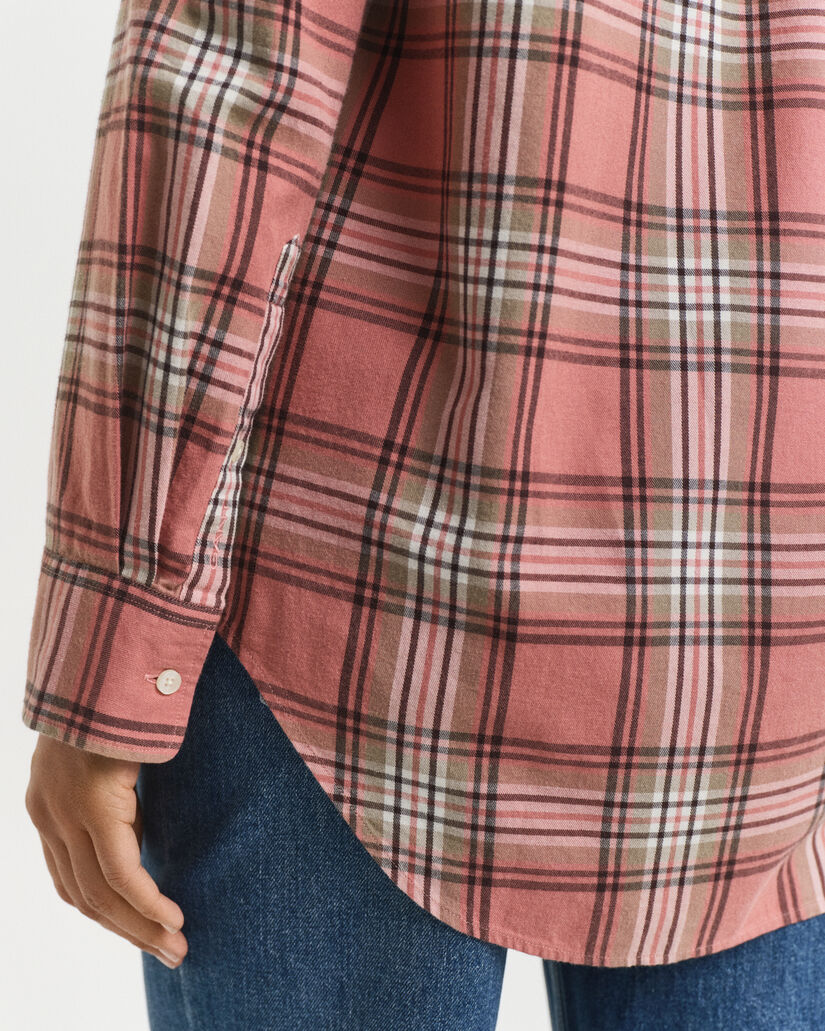 Camisa Relaxed Fit de franela a cuadros