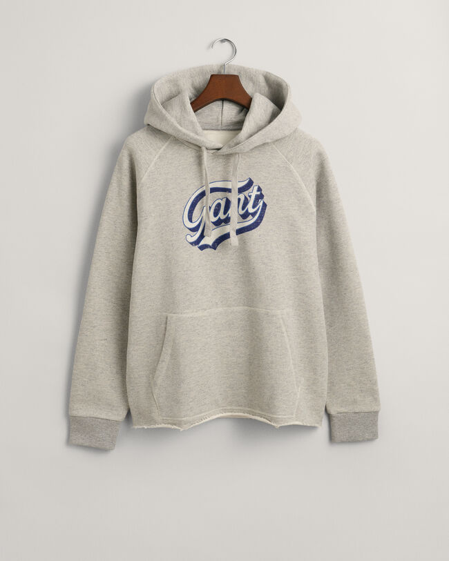 Sudadera con capucha y detalle deshilachado