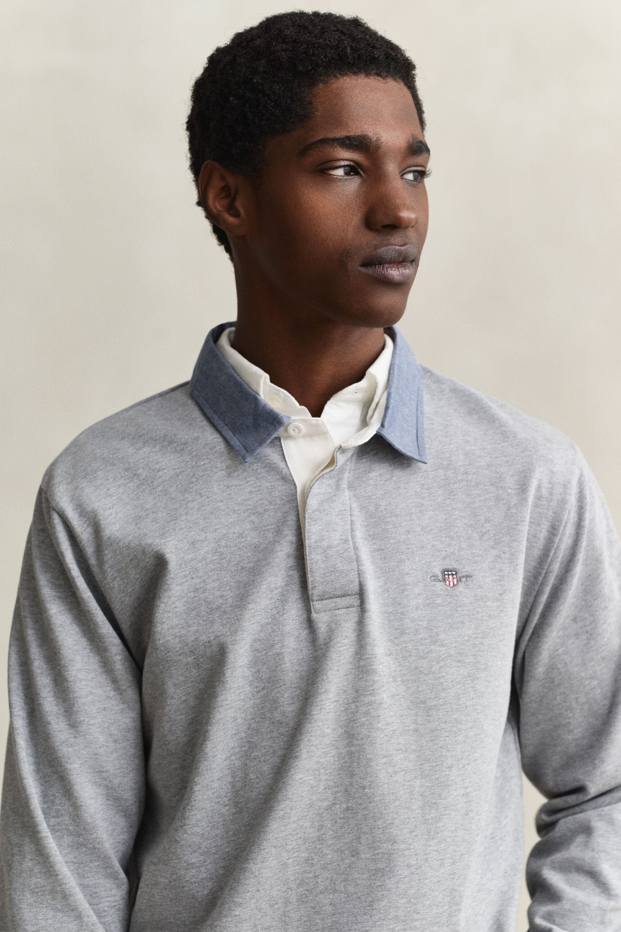 Heavy Rugger con cuello de cambray