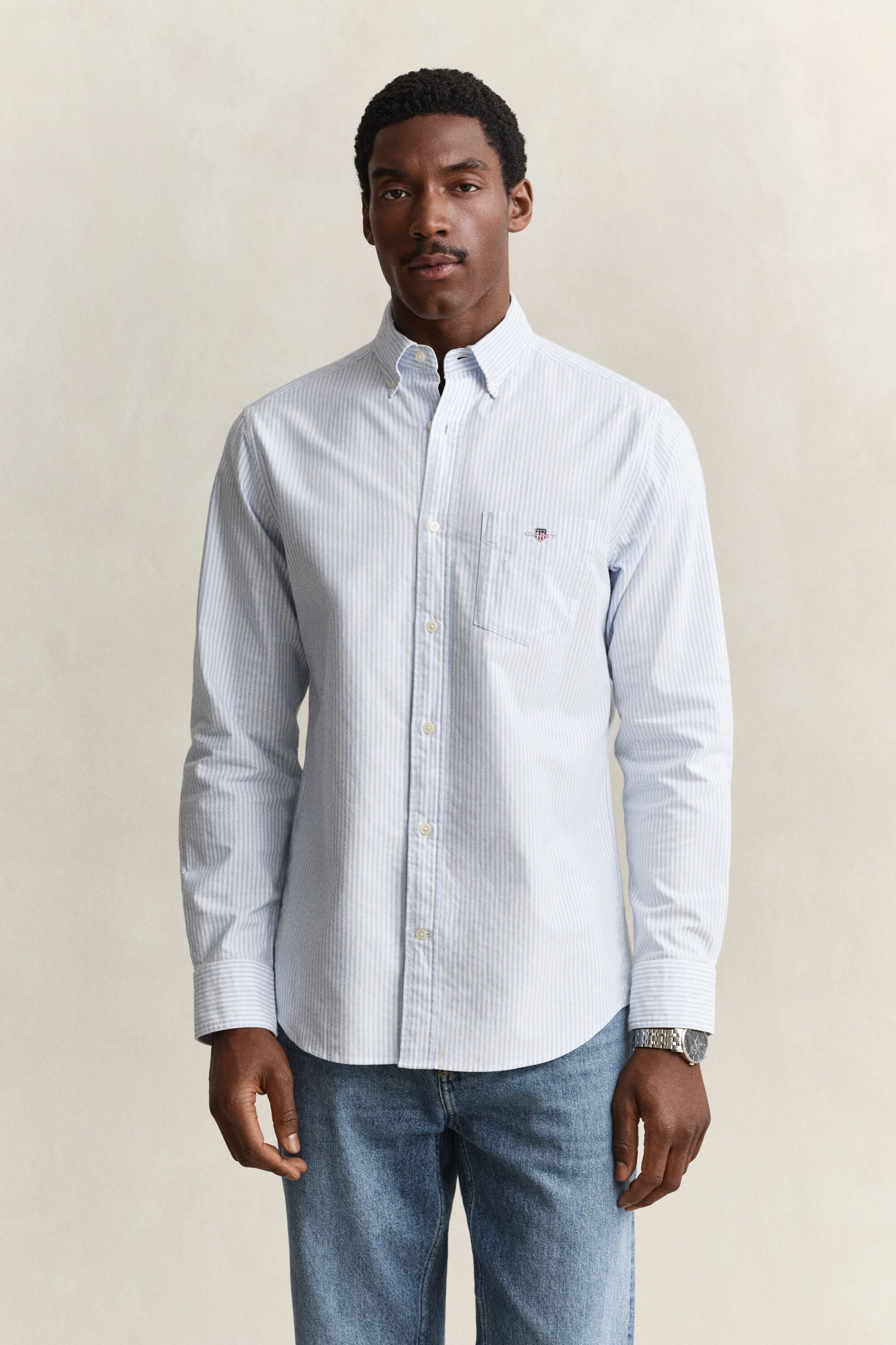 Camisa Oxford Regular Fit clásica de rayas