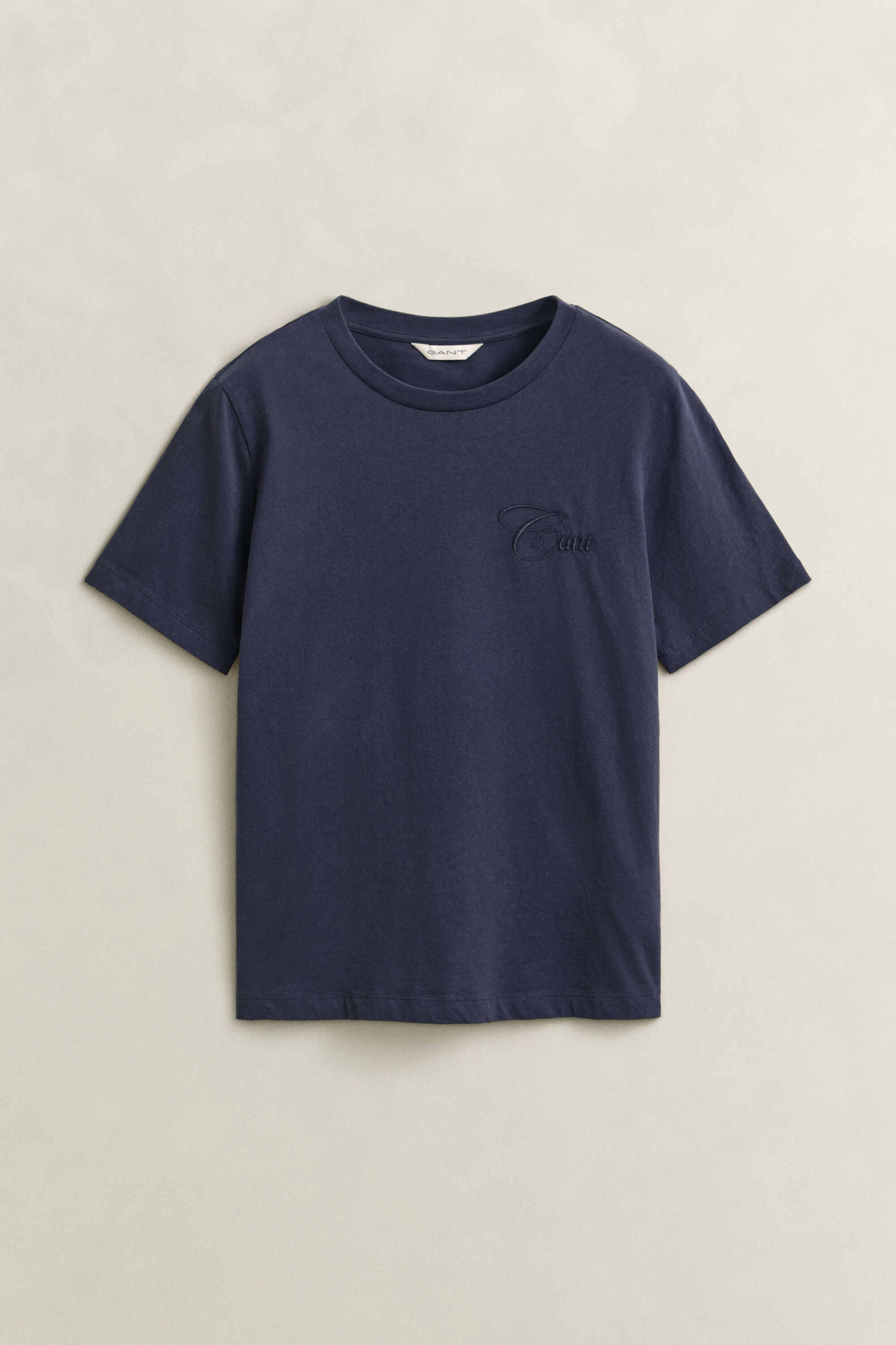 Camiseta con estampado del mismo tono