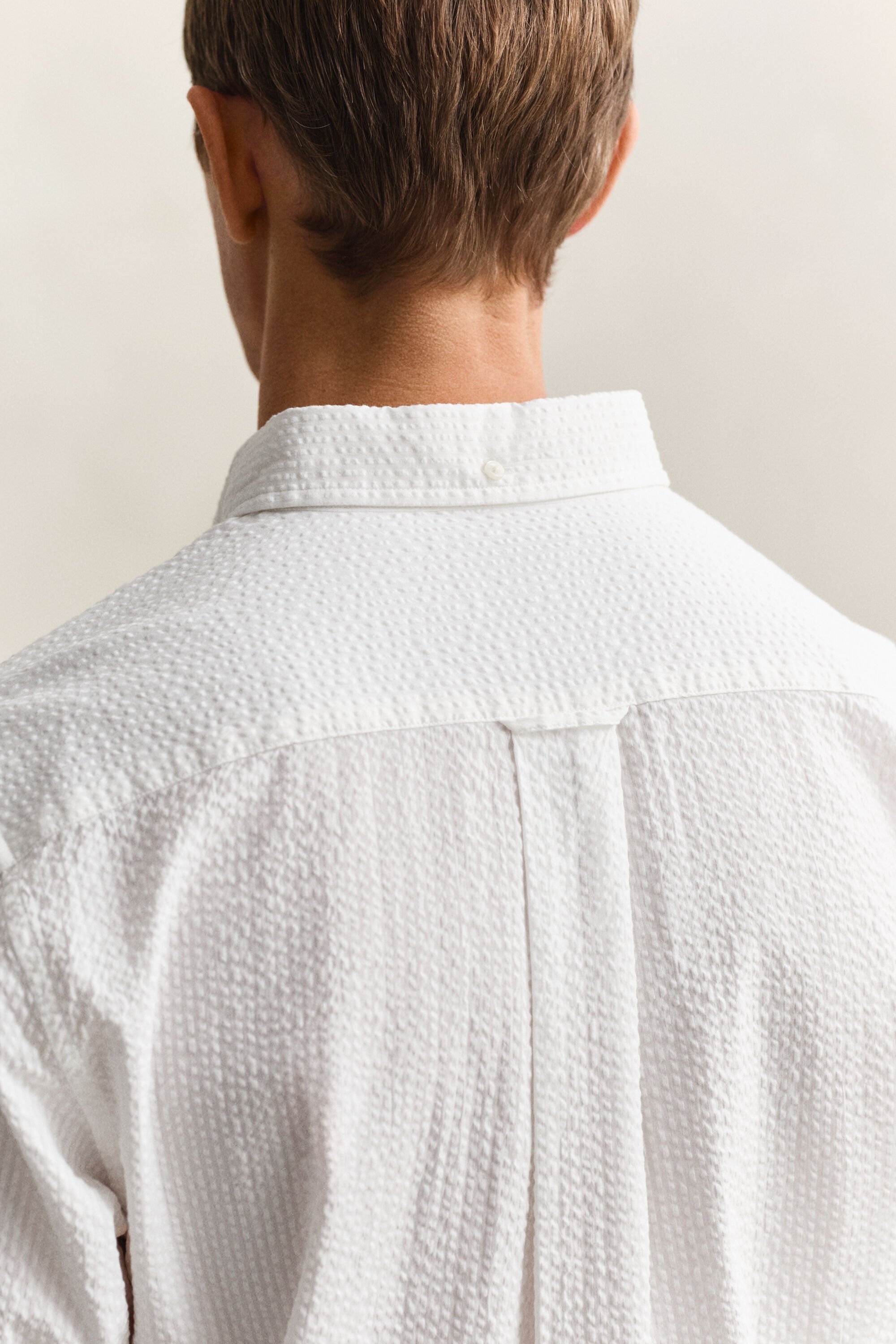 Camisa Regular Fit Seersucker