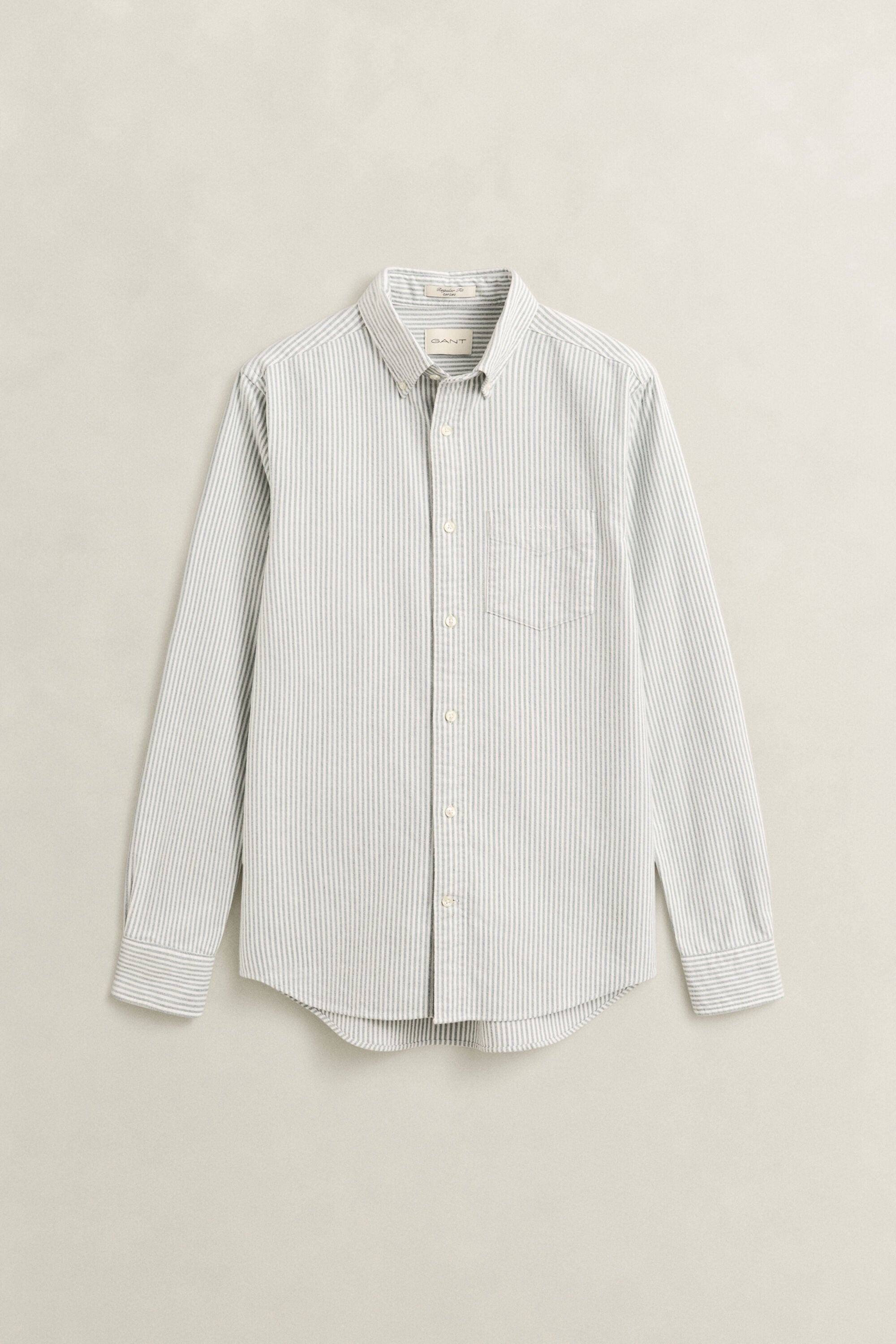 Camisa Oxford perchada de rayas