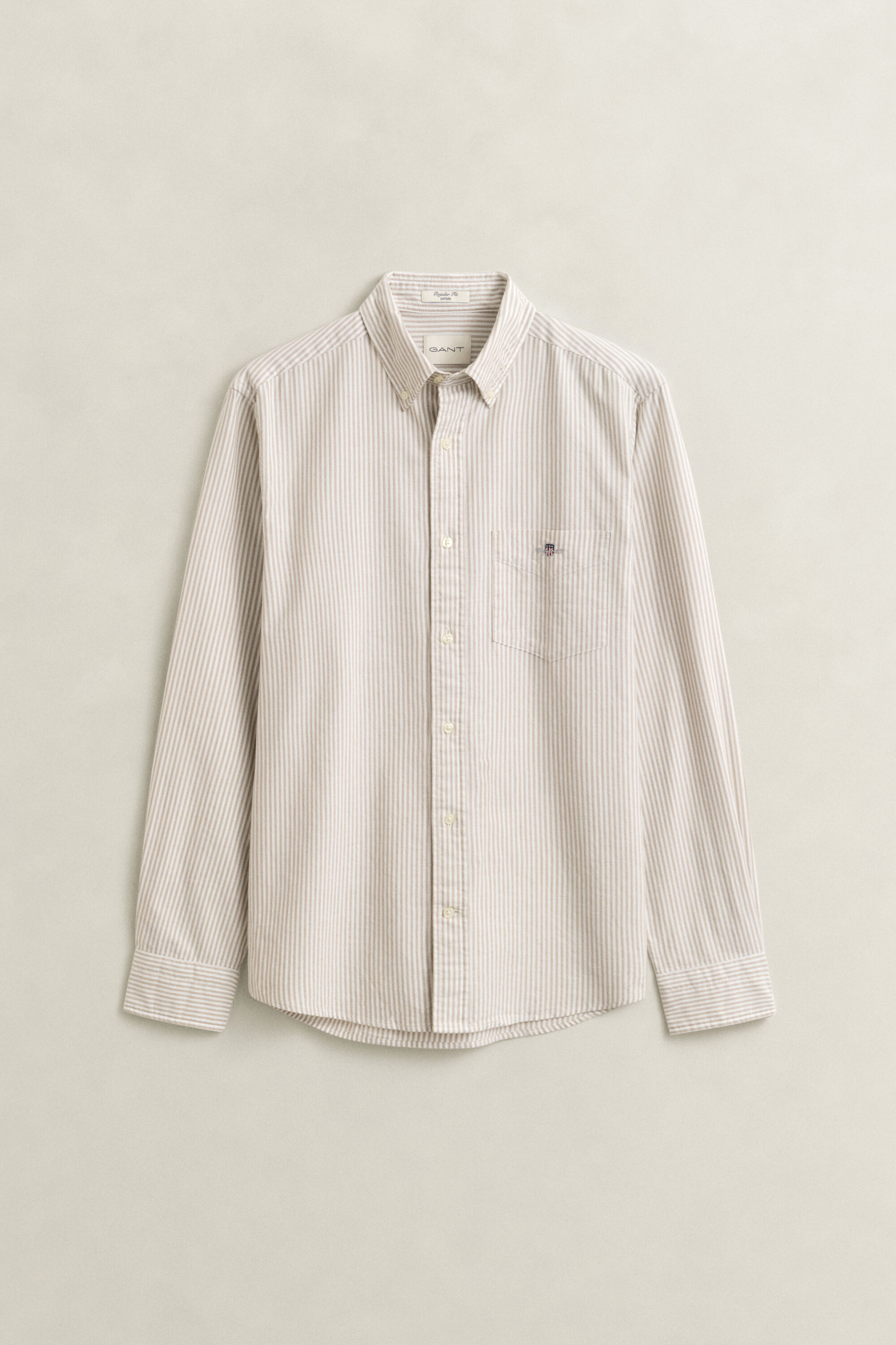 Camisa Oxford clásica de rayas finas