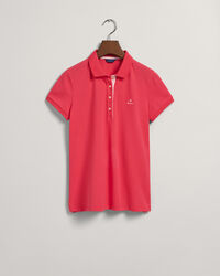 Polo de piqu&eacute; con cuello en contraste