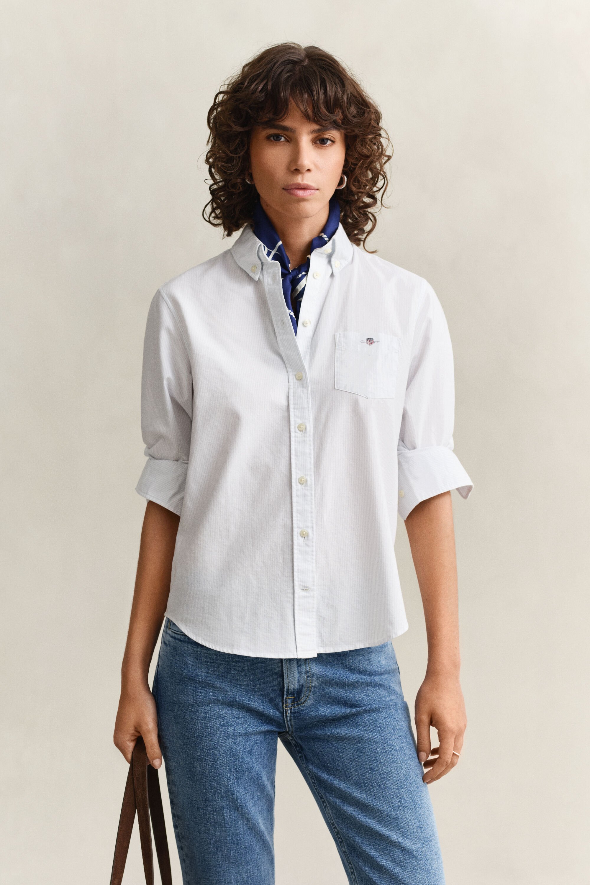 Camisa Oxford Regular Fit clásica a rayas