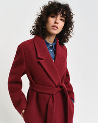 Abrigo cruzado con textura