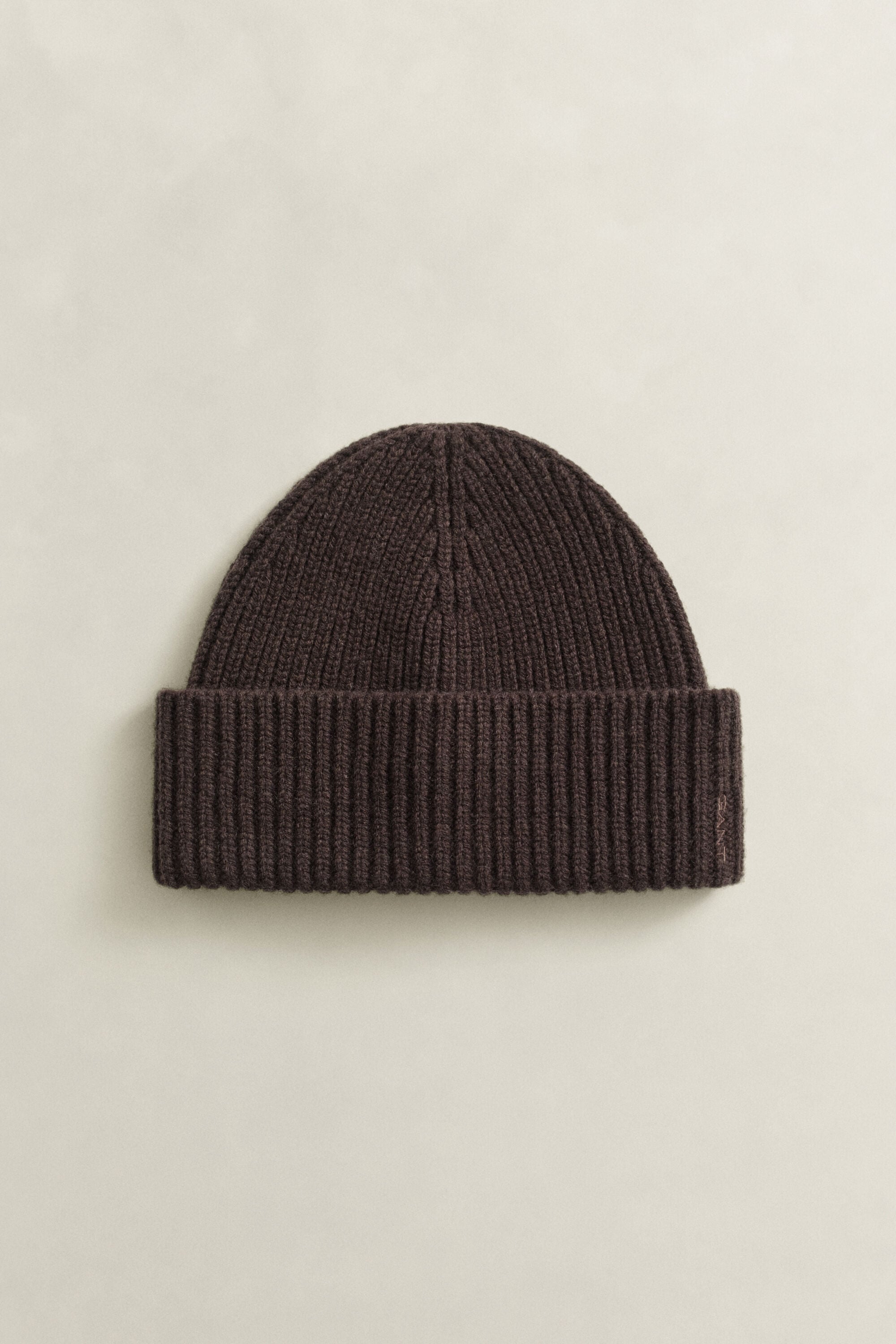 Gorro acanalado de mezcla de lana y cachemir