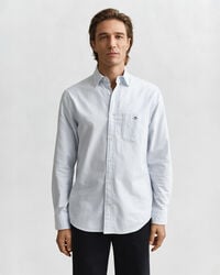 Camisa Oxford clásica Regular Fit de rayas finas