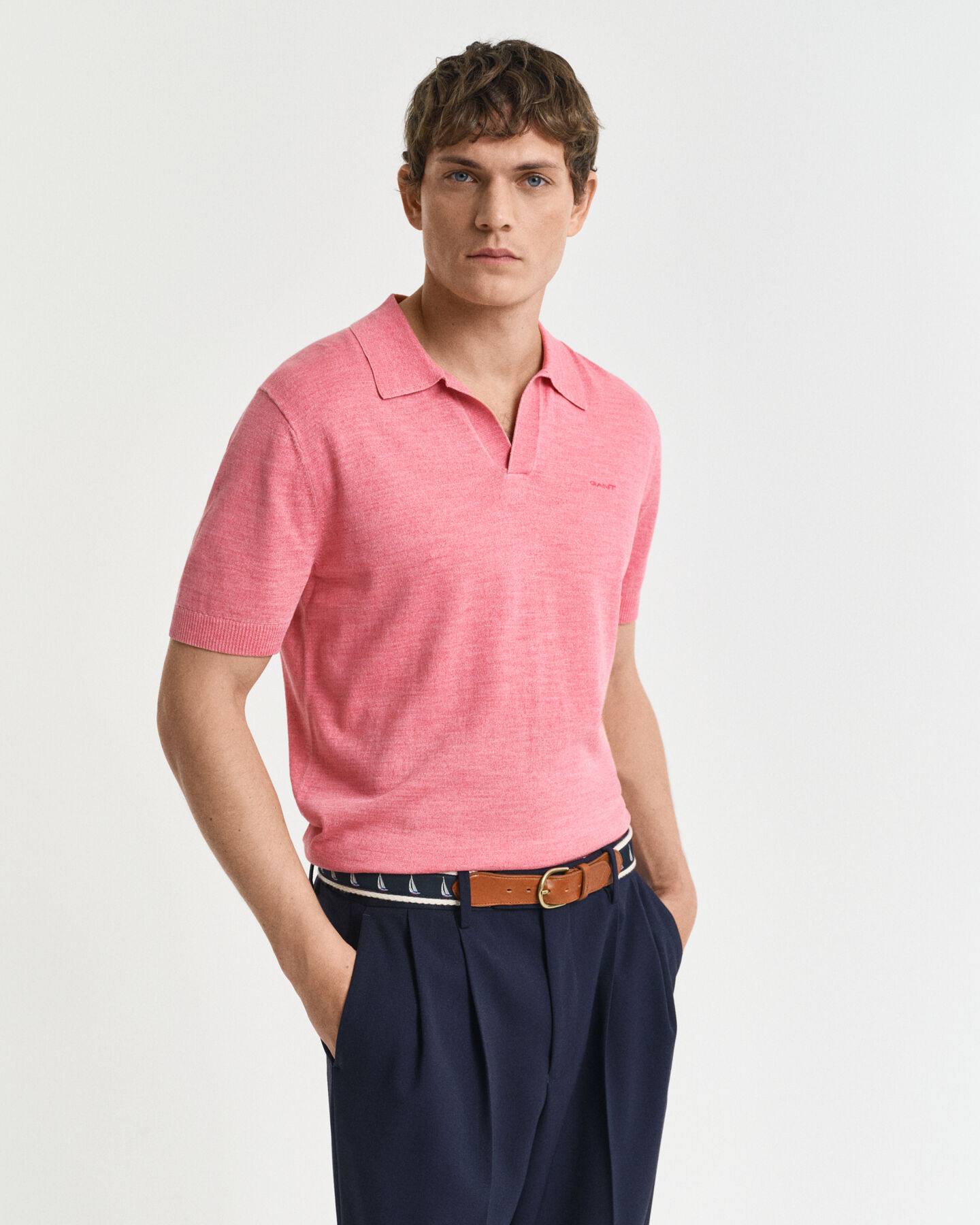 Jersey tipo polo Sunfaded de manga corta