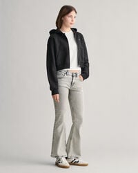 Sudadera corta con cremallera y capucha Shield Teen Girls