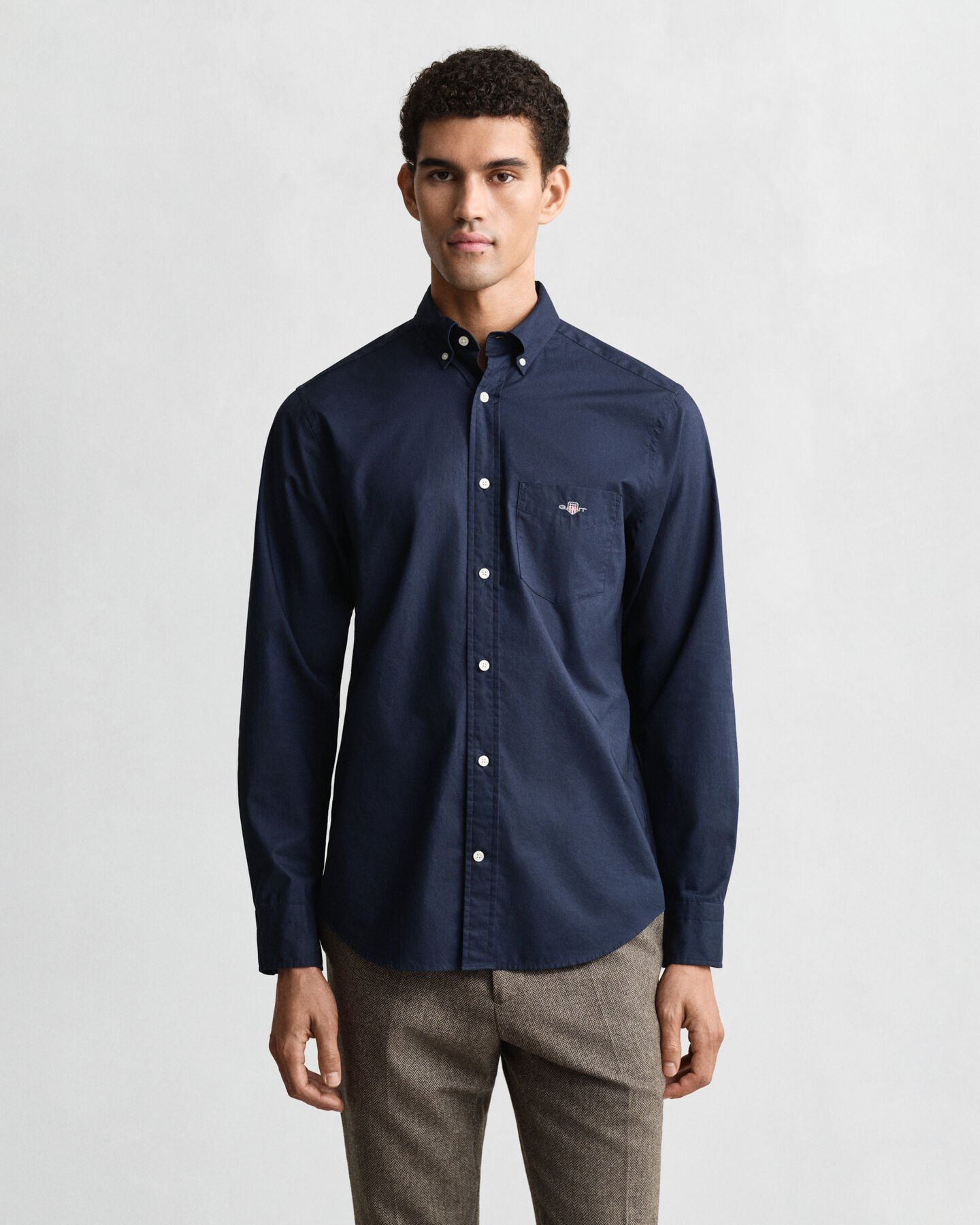 Camisa Regular Fit clásica de popelina