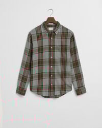 Camisa Relaxed Fit de sarga ligera a cuadros