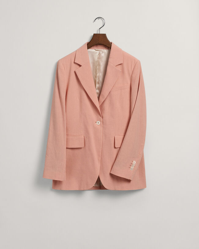 Americana Regular Fit de lino elástico