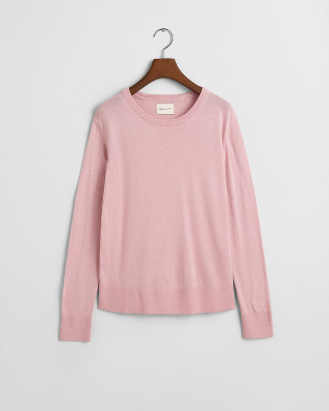 Jersey de cuello redondo en punto fino