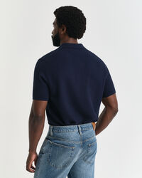 Polo de algodón Textured