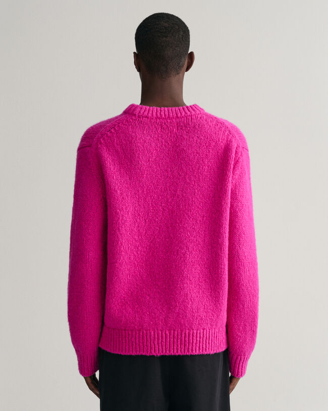 Jersey de cuello redondo de lana boucl&eacute;