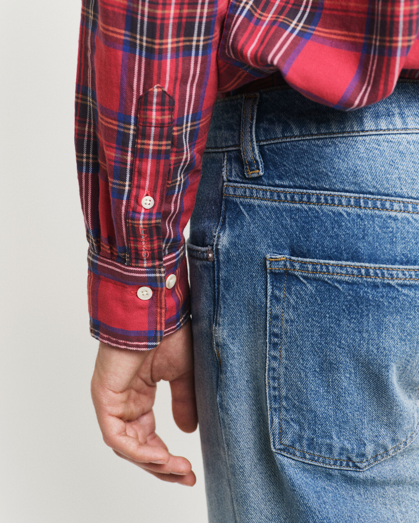 Camisa Relaxed Fit a cuadros de tela escocesa