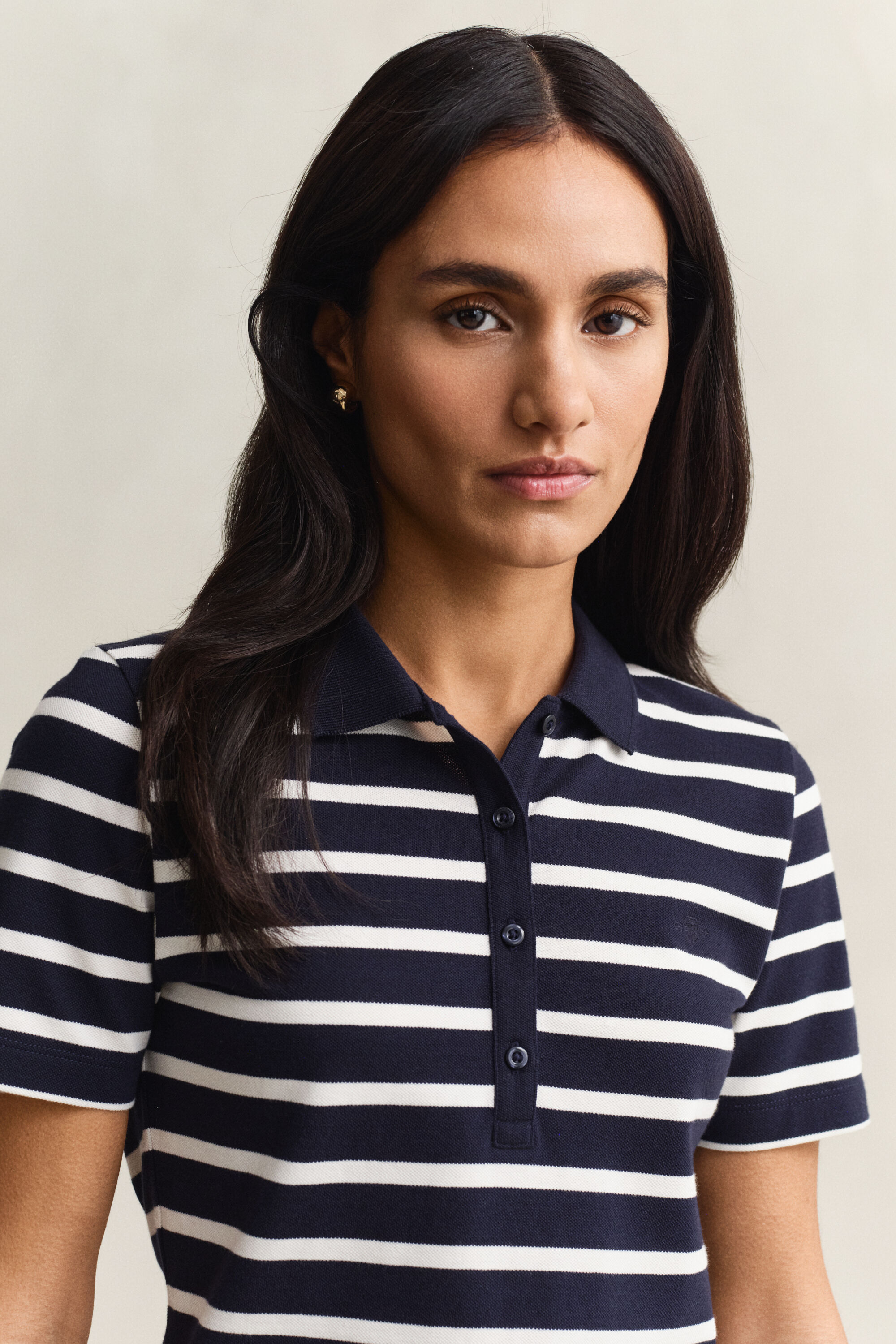 Polo de piqué a rayas