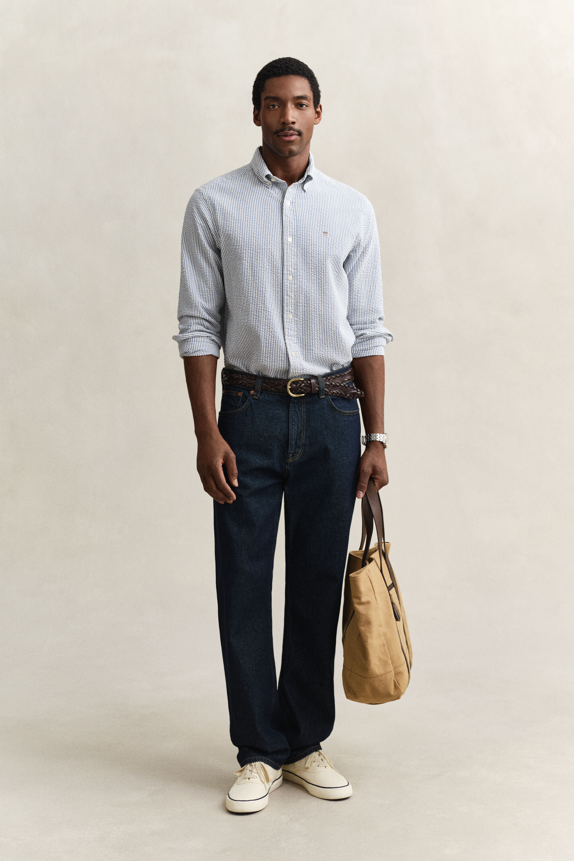 Camisa Regular Fit de sirsaca a rayas