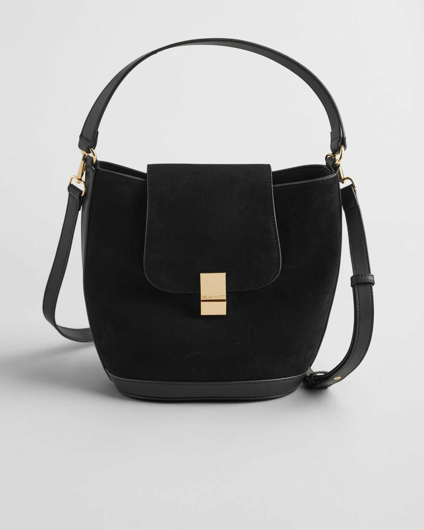 Bolso bombonera de ante