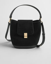 Bolso bombonera de ante