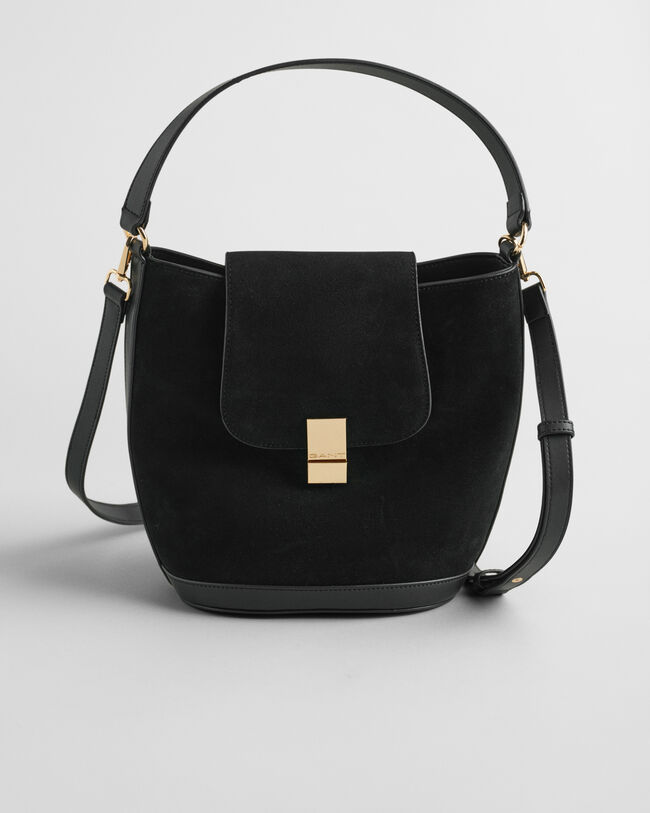 Bolso bombonera de ante