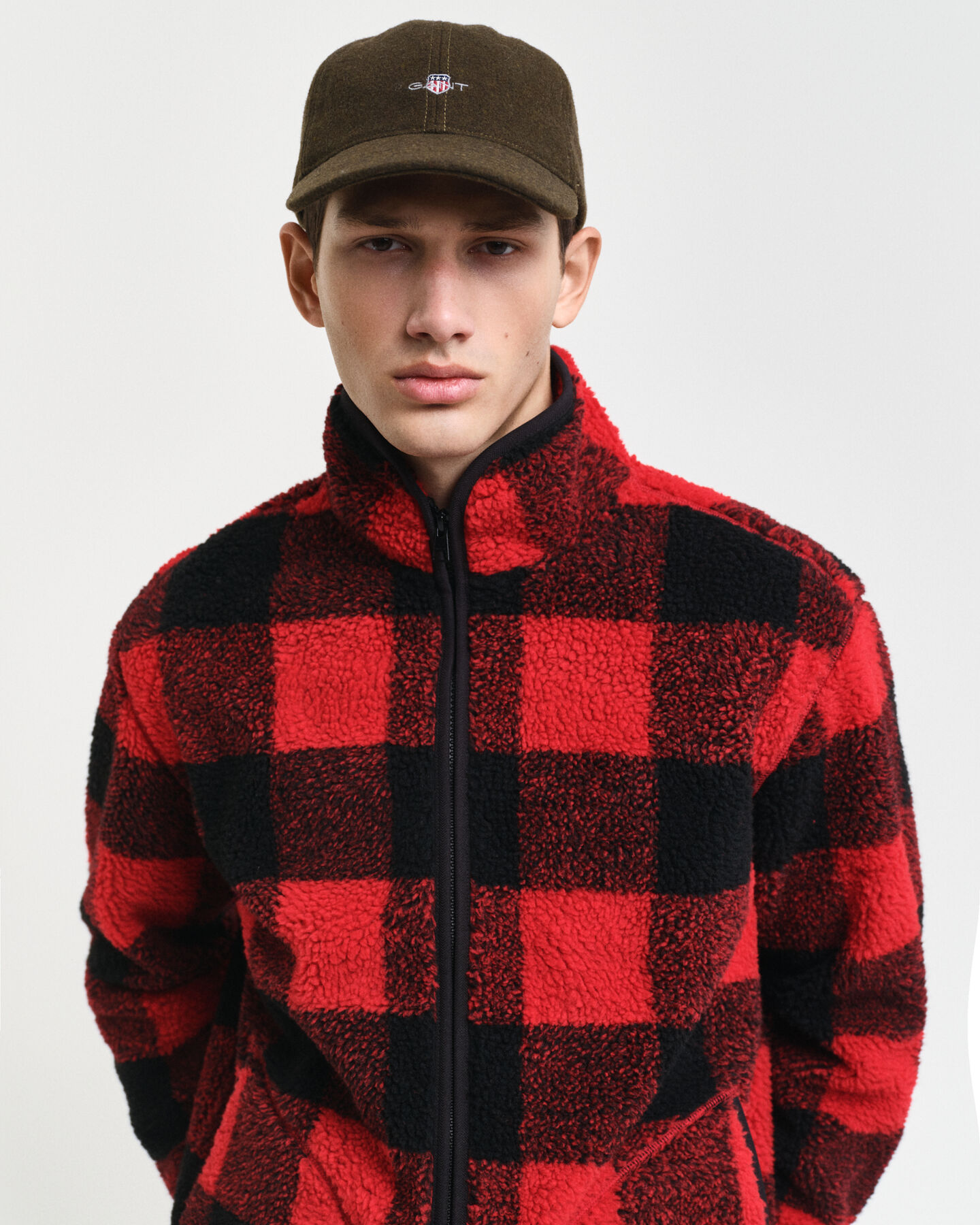 Chaqueta polar a cuadros