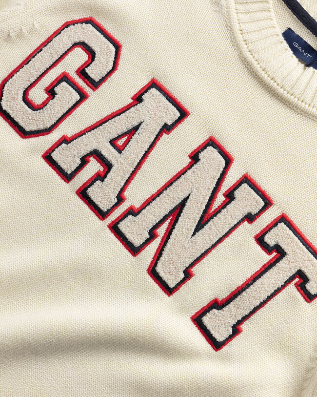 Jersey de cuello redondo en algod&oacute;n Logo