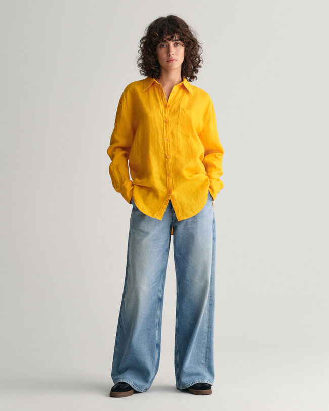 Camisa Relaxed Fit de lino