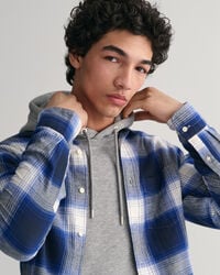 Camisa Regular Fit de franela a cuadros degradados