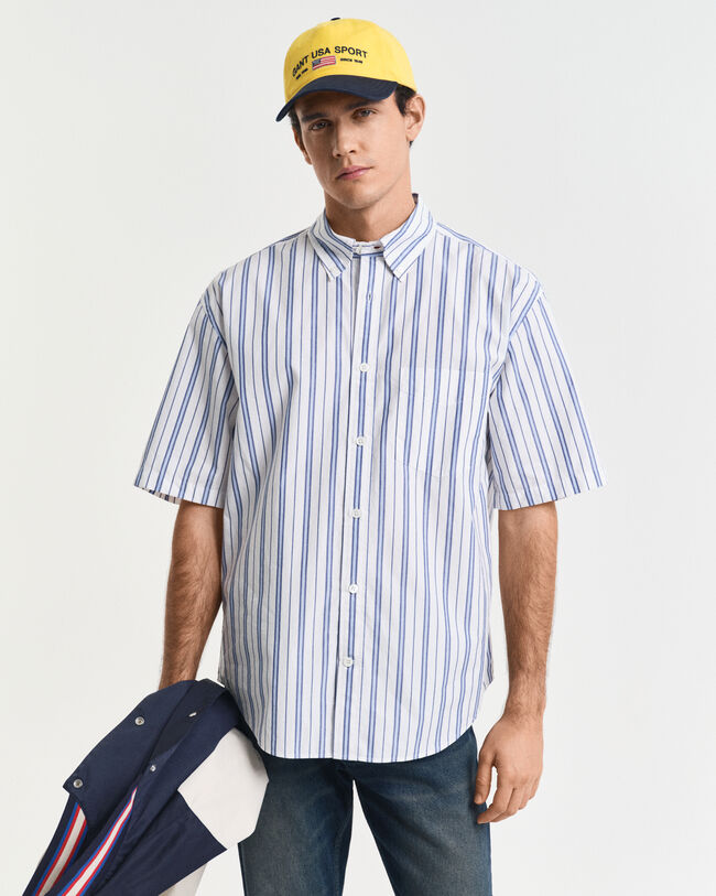 Camisa Relaxed Fit Heritage Poplin de manga corta