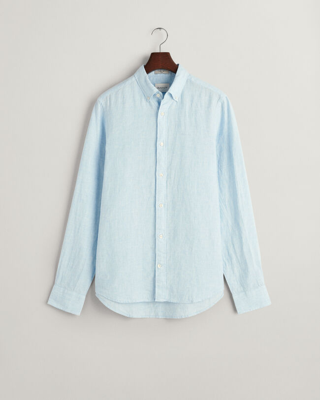 Camisa Slim Fit de lino Houndstooth