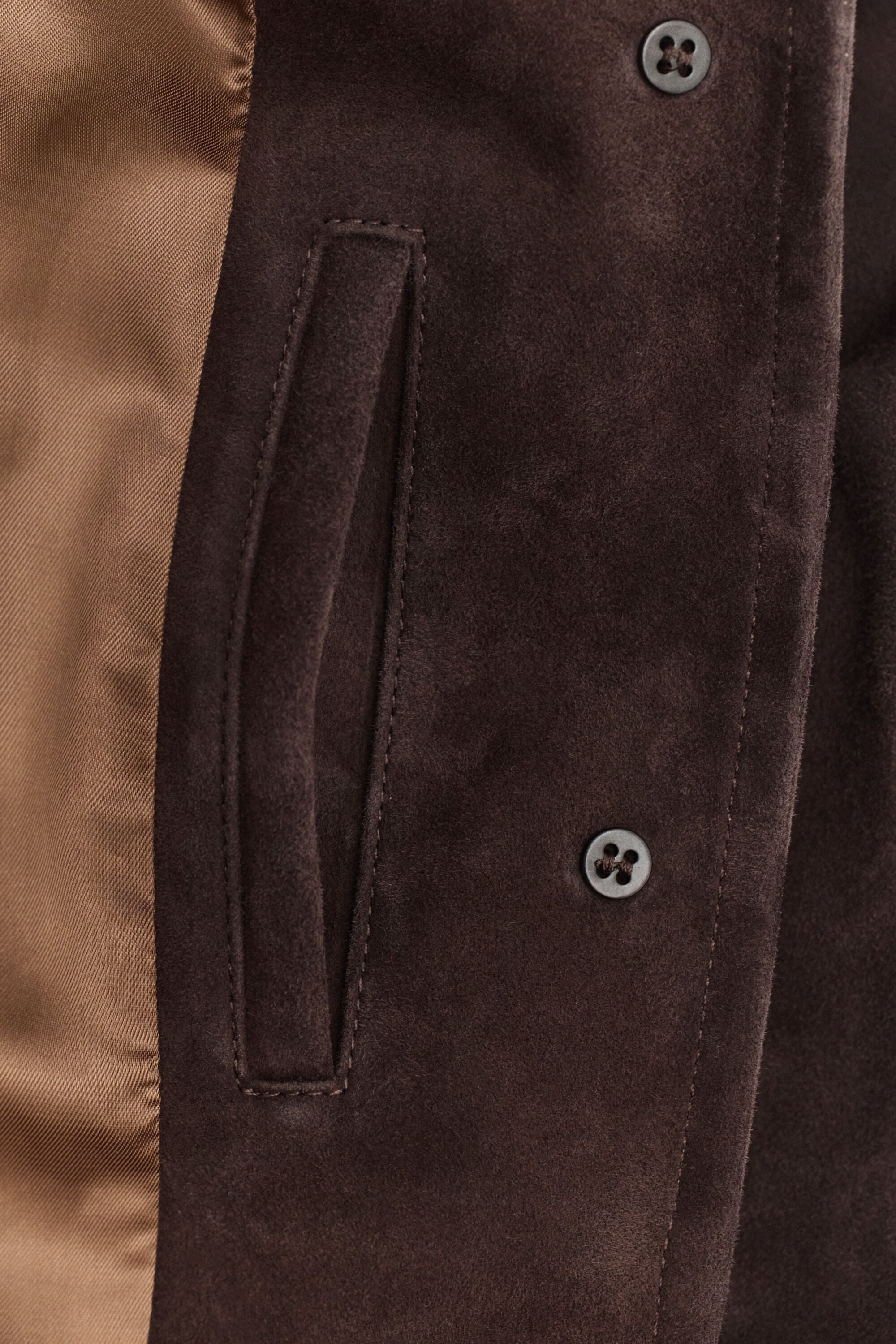 Chaqueta de ante