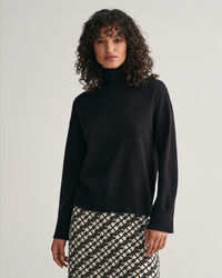 Jersey de lana de oveja muy fina con cuello recto