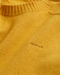 Jersey de cuello redondo de lana con puntadas en los hombros