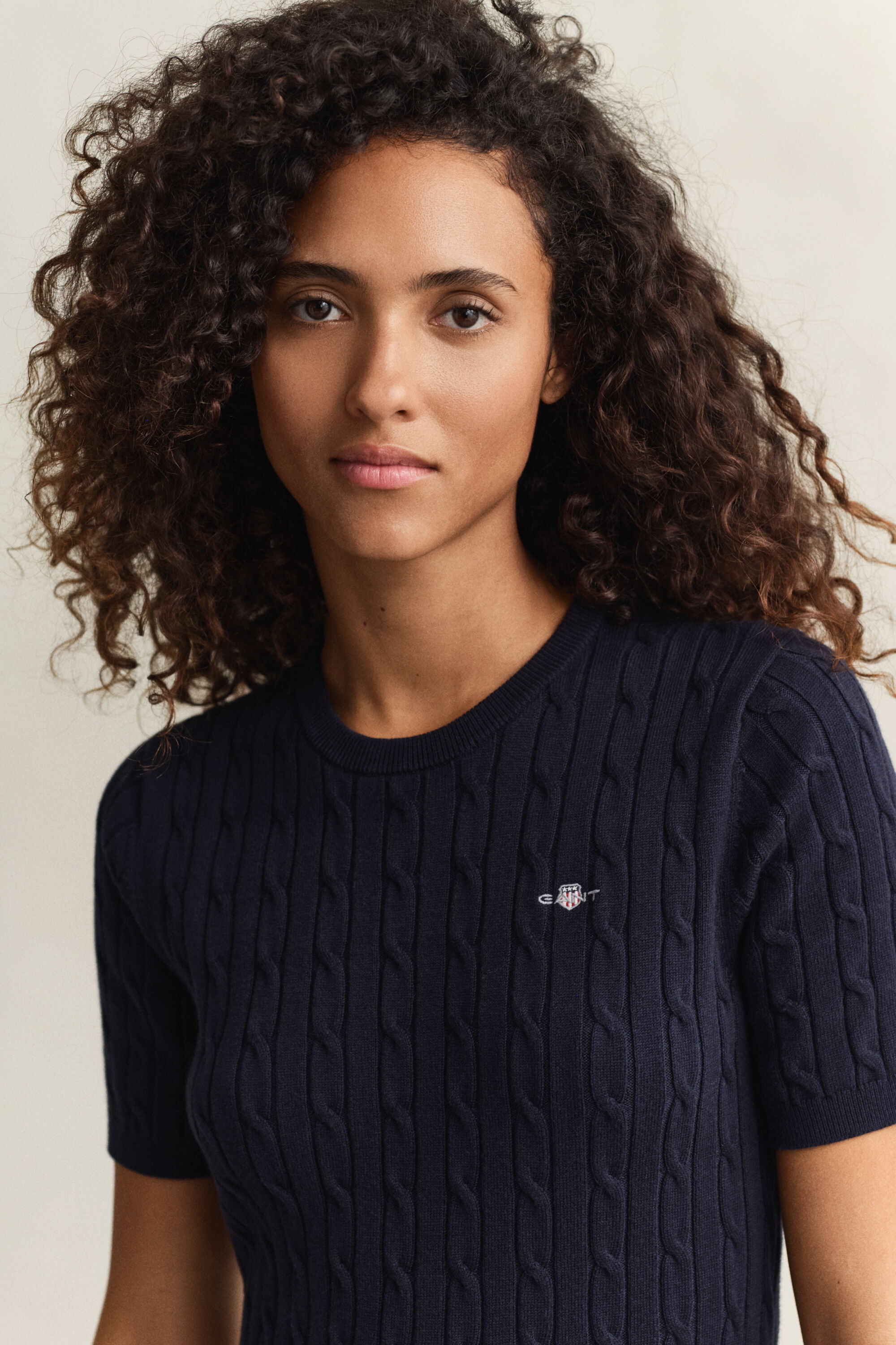 Vestido de punto de ochos de algodón