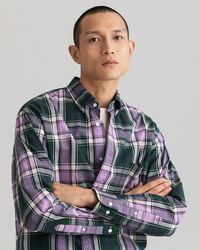 Camisa extragrande de sarga de cuadros