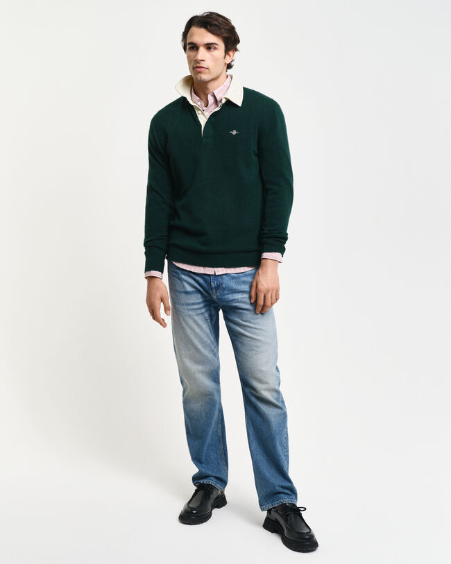 Rugger en lana de oveja extrafina