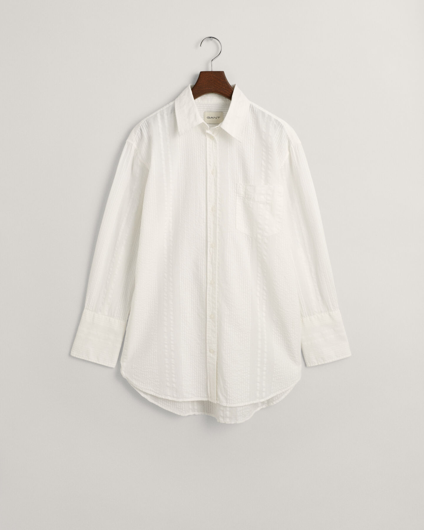 Camisa Relaxed Fit a rayas Seersucker