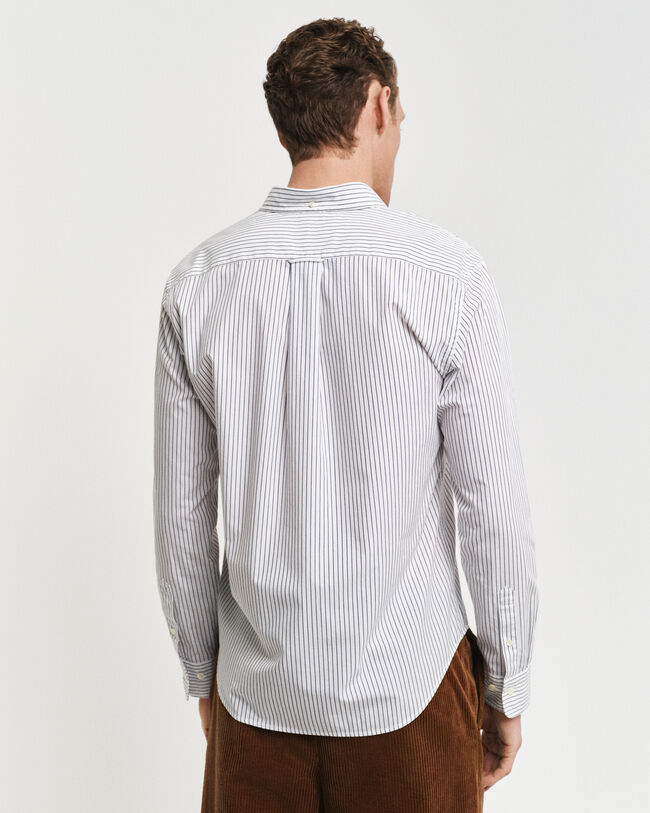 Camisa Regular Fit de popelina a rayas