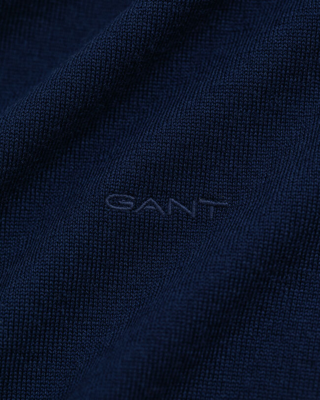 Jersey de cuello redondo en lana merino extrafina