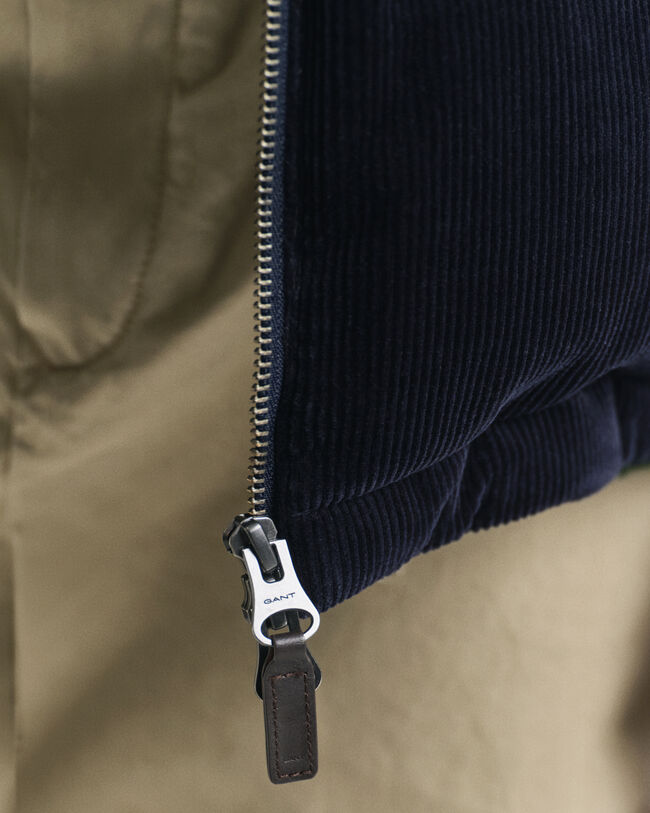 Chaqueta acolchada de pana