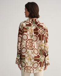 Camisa Relaxed Fit American Luxe de seda y algodón