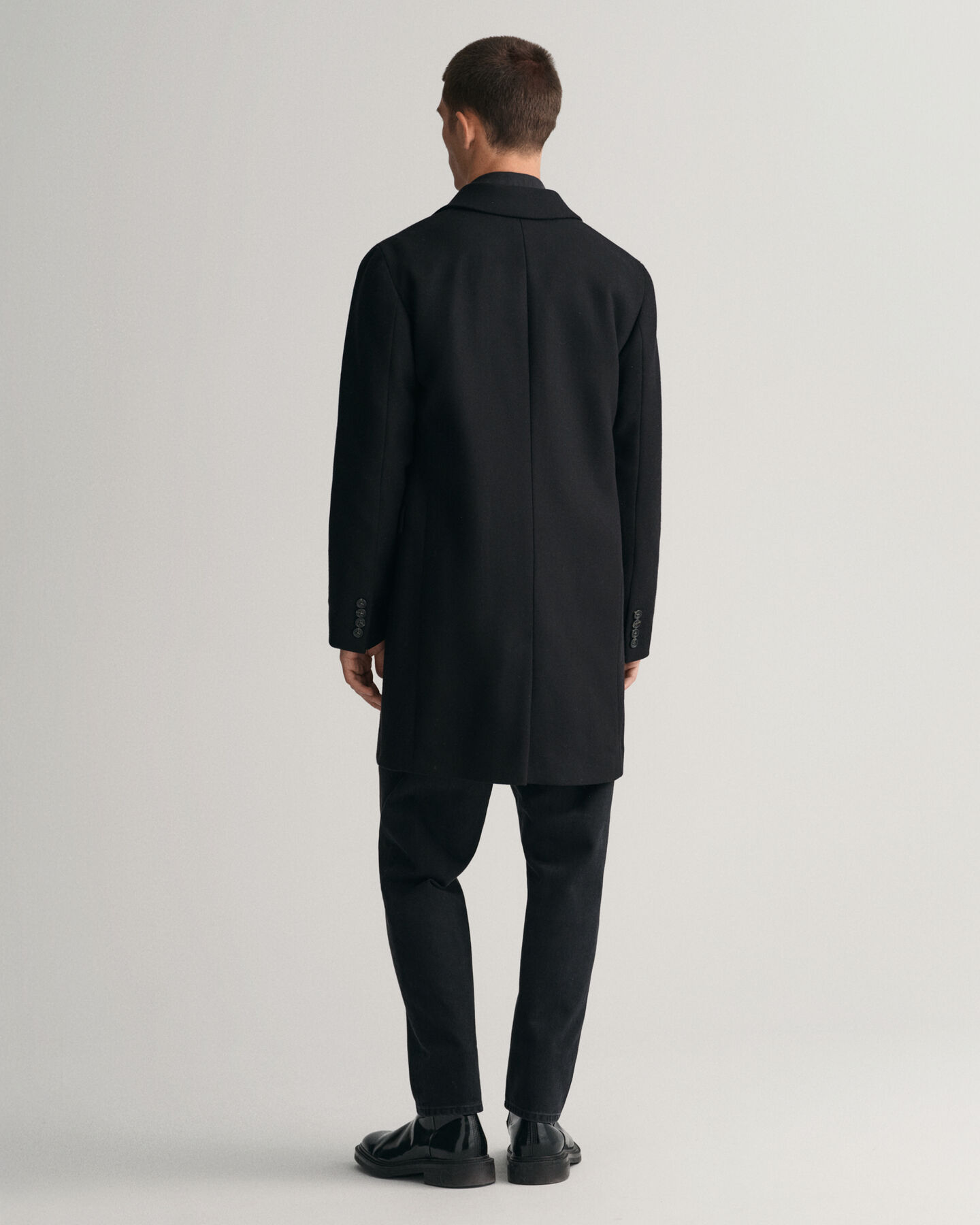 Sobretodo de lana clásico Tailored Fit