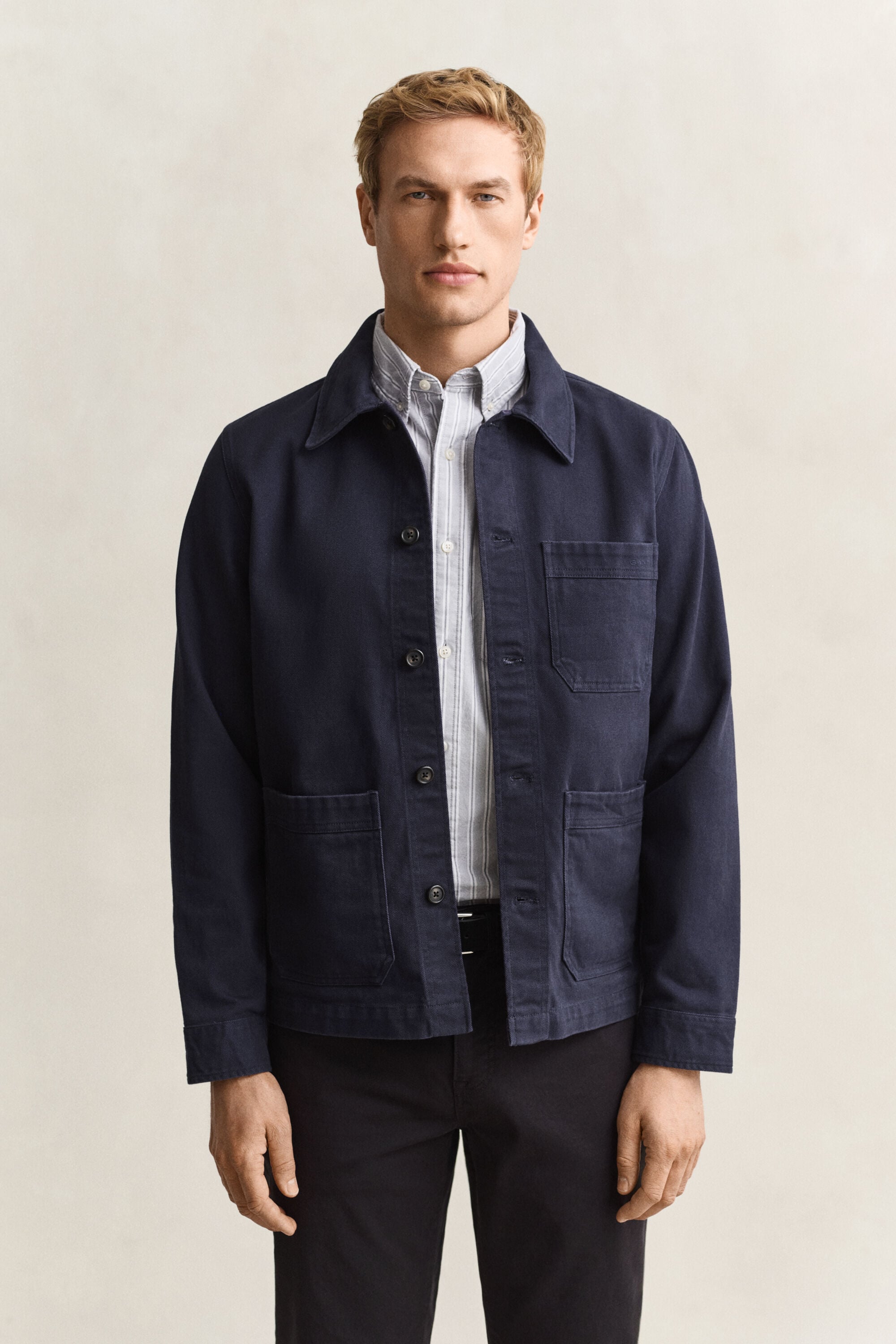Sobrecamisa de sarga cepillada