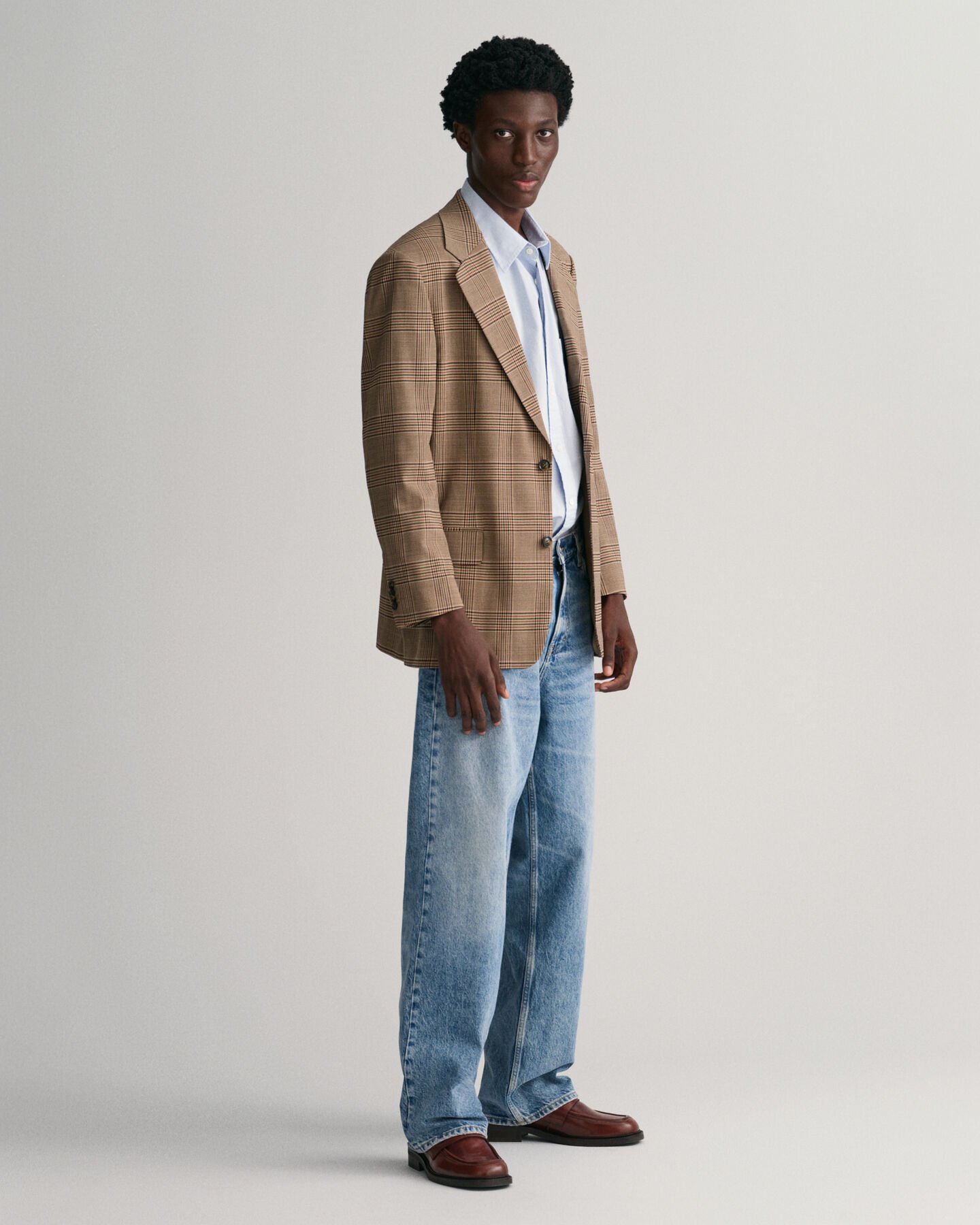 Americana Relaxed Fit Glen Check